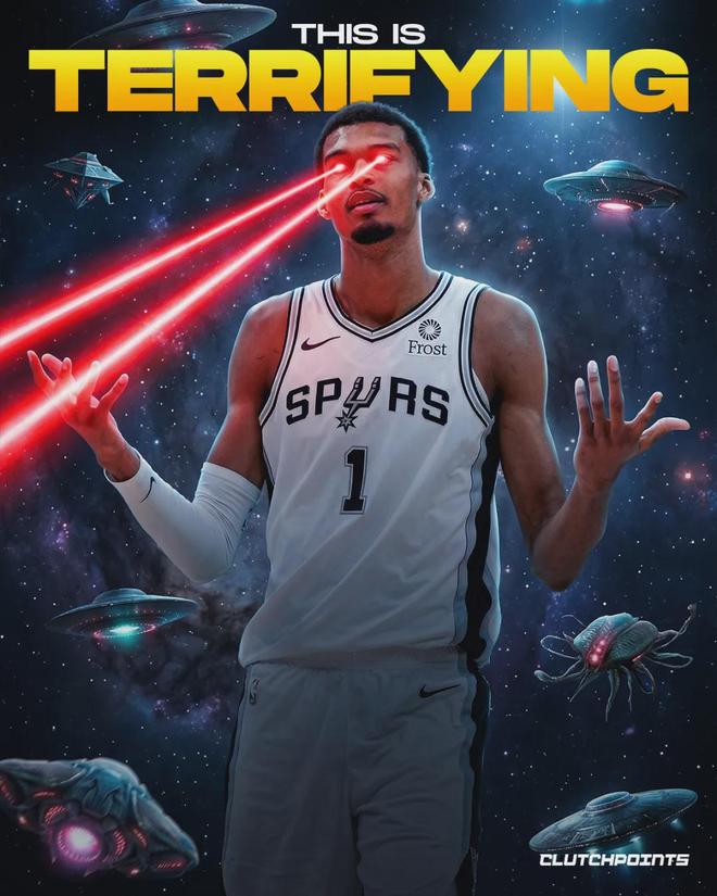 文班亚马狂砍41分18板 马刺大胜勇士创队史纪录